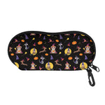Animal Wizard Pattern Print Glasses Case