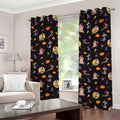 Animal Wizard Pattern Print Grommet Curtains