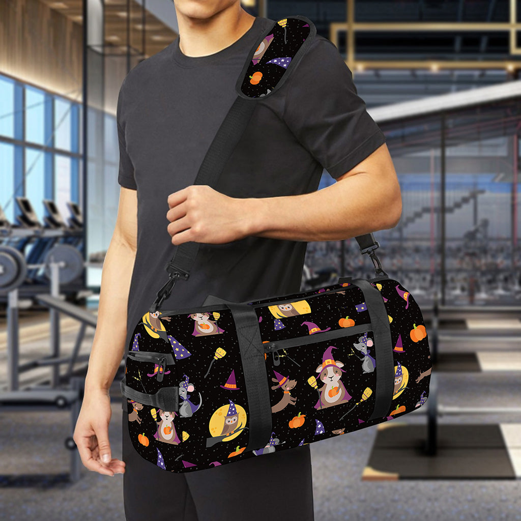 Animal Wizard Pattern Print Gym Bag