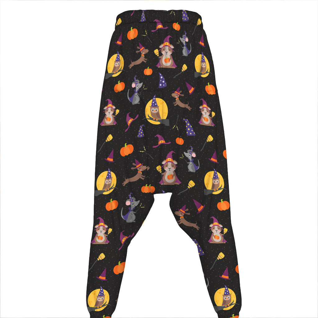 Animal Wizard Pattern Print Hammer Pants