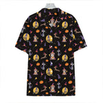 Animal Wizard Pattern Print Hawaiian Shirt