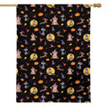 Animal Wizard Pattern Print House Flag