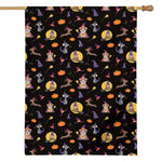 Animal Wizard Pattern Print House Flag