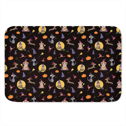 Animal Wizard Pattern Print Indoor Door Mat