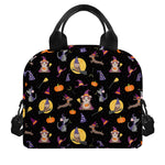 Animal Wizard Pattern Print Insulated Lunch Bag