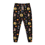 Animal Wizard Pattern Print Jogger Pants