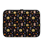 Animal Wizard Pattern Print Laptop Sleeve