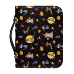 Animal Wizard Pattern Print Leather Bible Cover