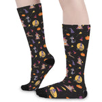 Animal Wizard Pattern Print Long Socks