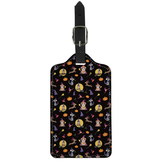 Animal Wizard Pattern Print Luggage Tag