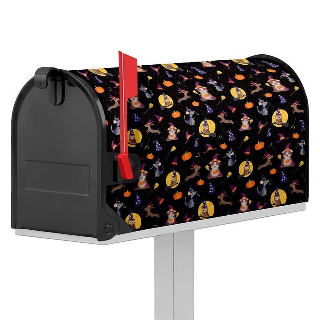 Animal Wizard Pattern Print Mailbox Cover