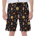 Animal Wizard Pattern Print Men's Beach Shorts