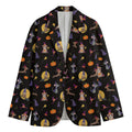 Animal Wizard Pattern Print Men's Blazer