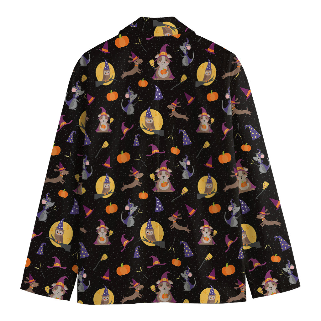 Animal Wizard Pattern Print Men's Blazer