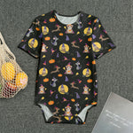 Animal Wizard Pattern Print Men's Bodysuit