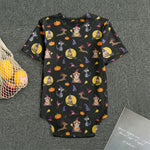 Animal Wizard Pattern Print Men's Bodysuit