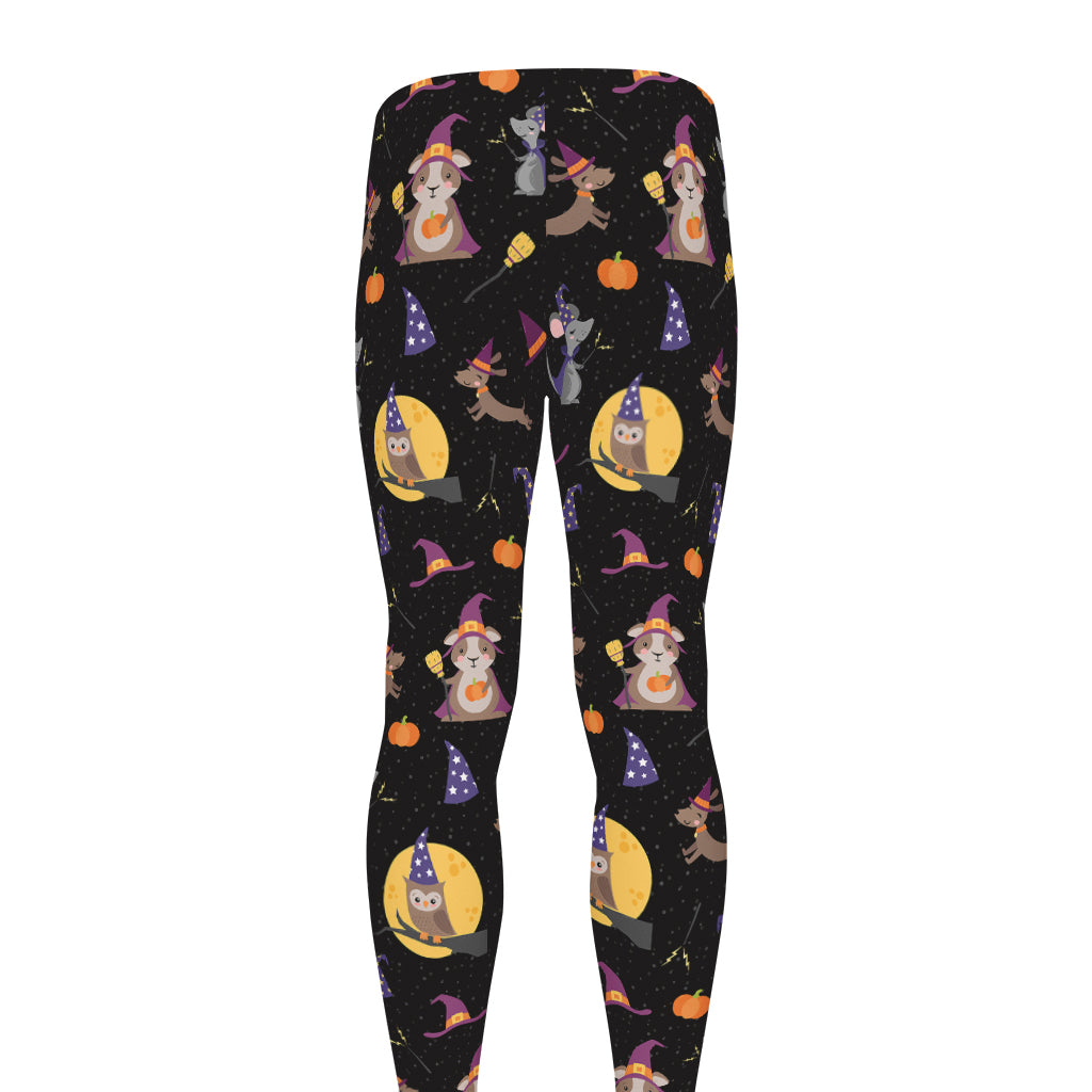 Animal Wizard Pattern Print Men's leggings