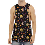 Animal Wizard Pattern Print Men's Muscle Tank Top