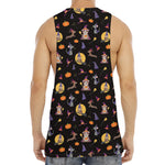 Animal Wizard Pattern Print Men's Muscle Tank Top