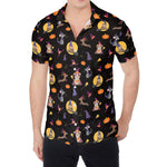 Animal Wizard Pattern Print Men's Shirt