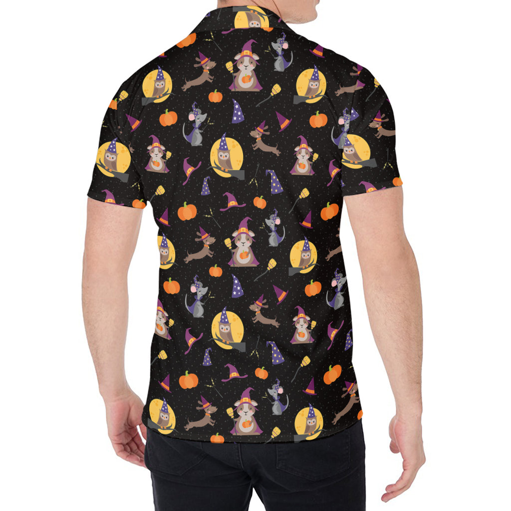 Animal Wizard Pattern Print Men's Shirt