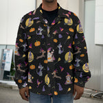 Animal Wizard Pattern Print Men's Shirt Jacket