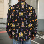 Animal Wizard Pattern Print Men's Shirt Jacket