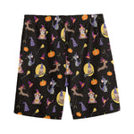 Animal Wizard Pattern Print Men's Sports Shorts