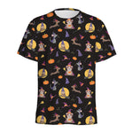 Animal Wizard Pattern Print Men's Sports T-Shirt