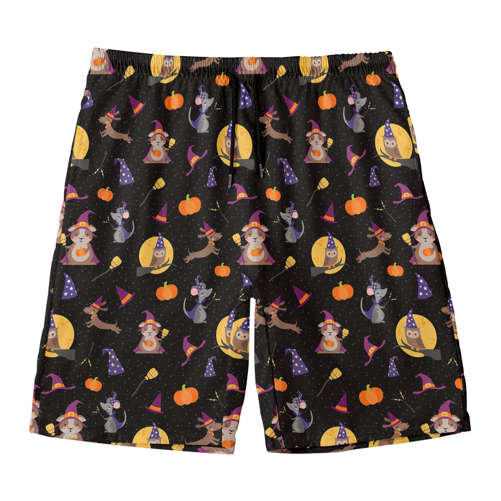 Animal Wizard Pattern Print Men's Swim Trunks