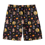 Animal Wizard Pattern Print Men's Swim Trunks
