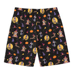 Animal Wizard Pattern Print Men's Swim Trunks