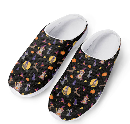 Animal Wizard Pattern Print Mesh Casual Shoes