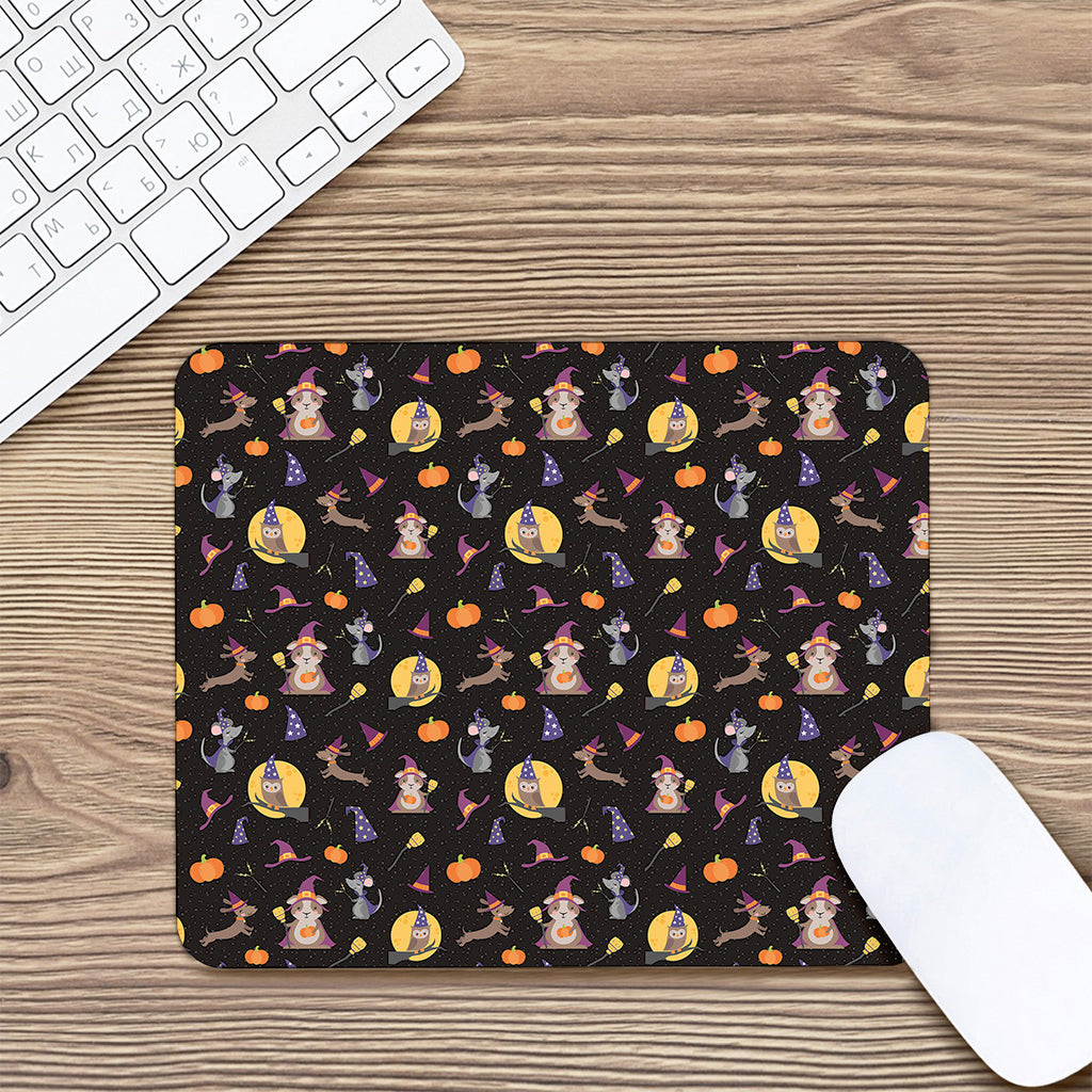 Animal Wizard Pattern Print Mouse Pad