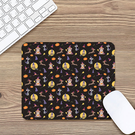 Animal Wizard Pattern Print Mouse Pad