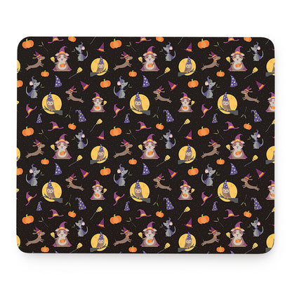 Animal Wizard Pattern Print Mouse Pad