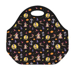 Animal Wizard Pattern Print Neoprene Lunch Bag