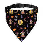 Animal Wizard Pattern Print Over The Collar Dog Bandana