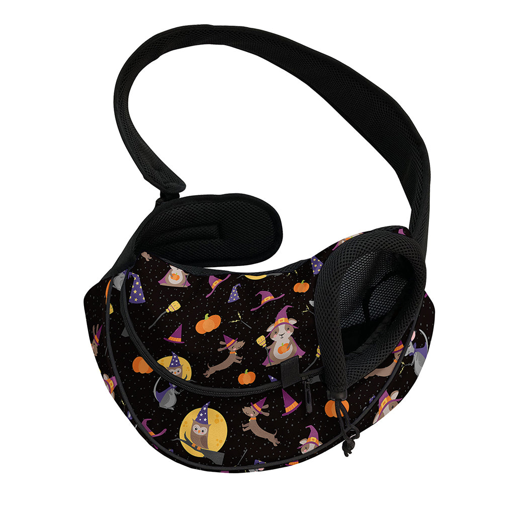 Animal Wizard Pattern Print Pet Sling Carrier