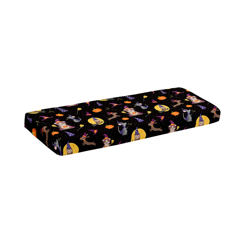 Animal Wizard Pattern Print Piano Keyboard Cover