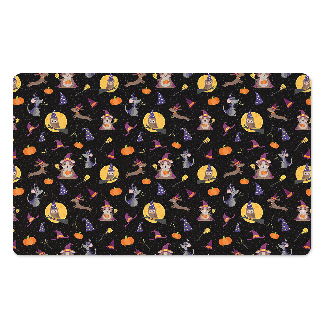 Animal Wizard Pattern Print Polyester Doormat