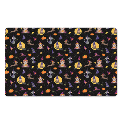 Animal Wizard Pattern Print Polyester Doormat