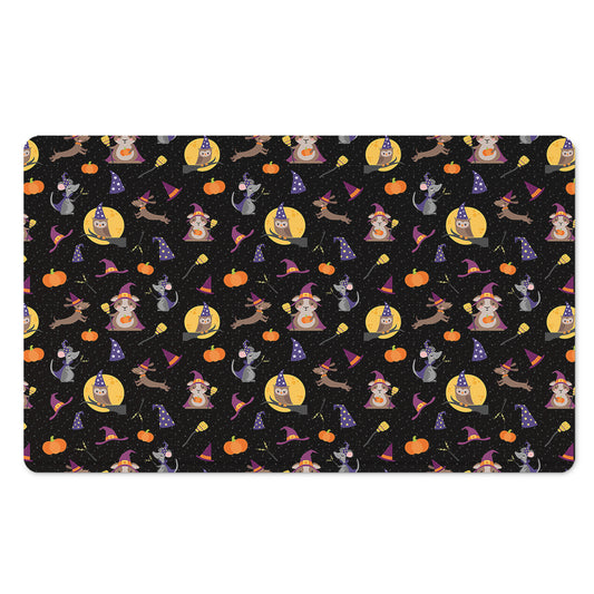 Animal Wizard Pattern Print Polyester Doormat