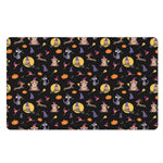 Animal Wizard Pattern Print Polyester Doormat