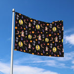 Animal Wizard Pattern Print Polyester Flag