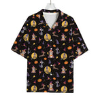 Animal Wizard Pattern Print Rayon Hawaiian Shirt
