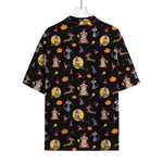 Animal Wizard Pattern Print Rayon Hawaiian Shirt