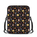 Animal Wizard Pattern Print Rectangular Crossbody Bag