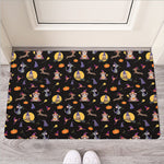 Animal Wizard Pattern Print Rubber Doormat