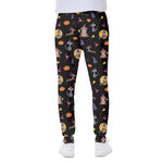 Animal Wizard Pattern Print Scuba Joggers